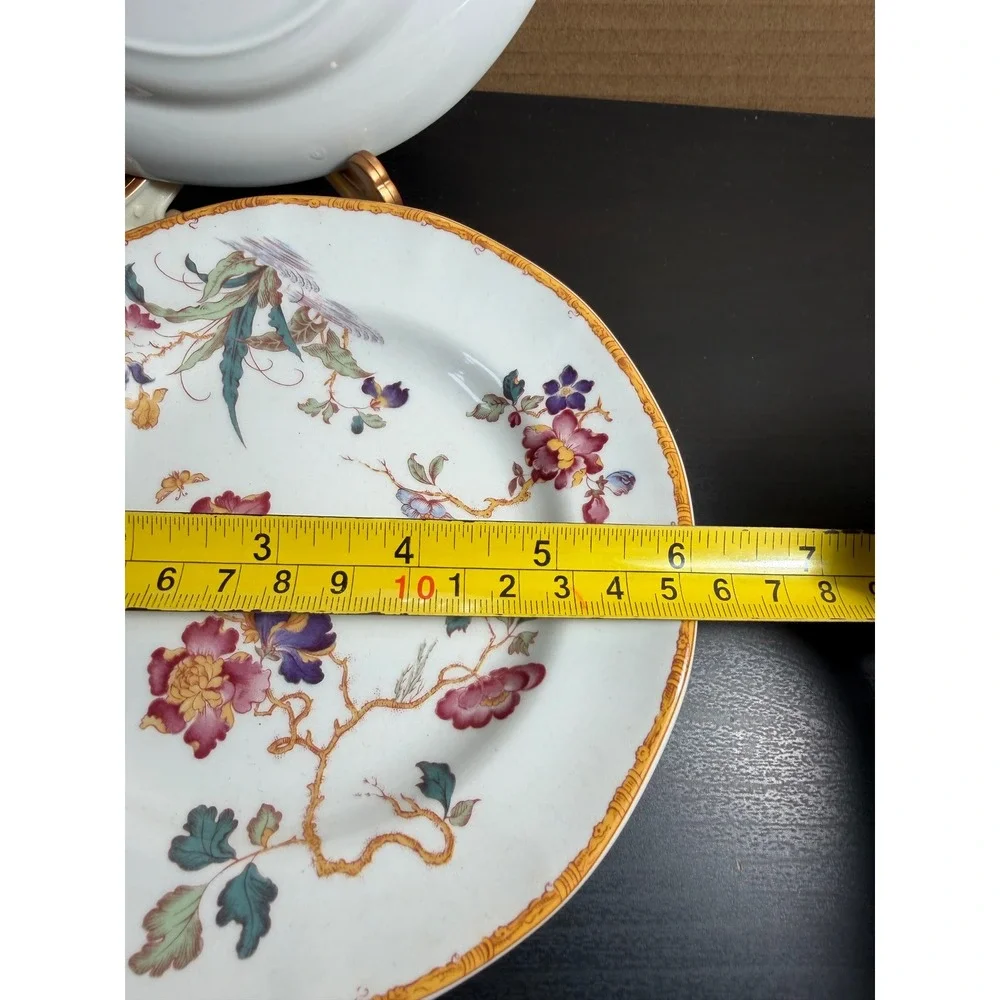 Wedgwood Devon Rose Georgetown Chinoiserie Japonesque England Floral Bird 5pc